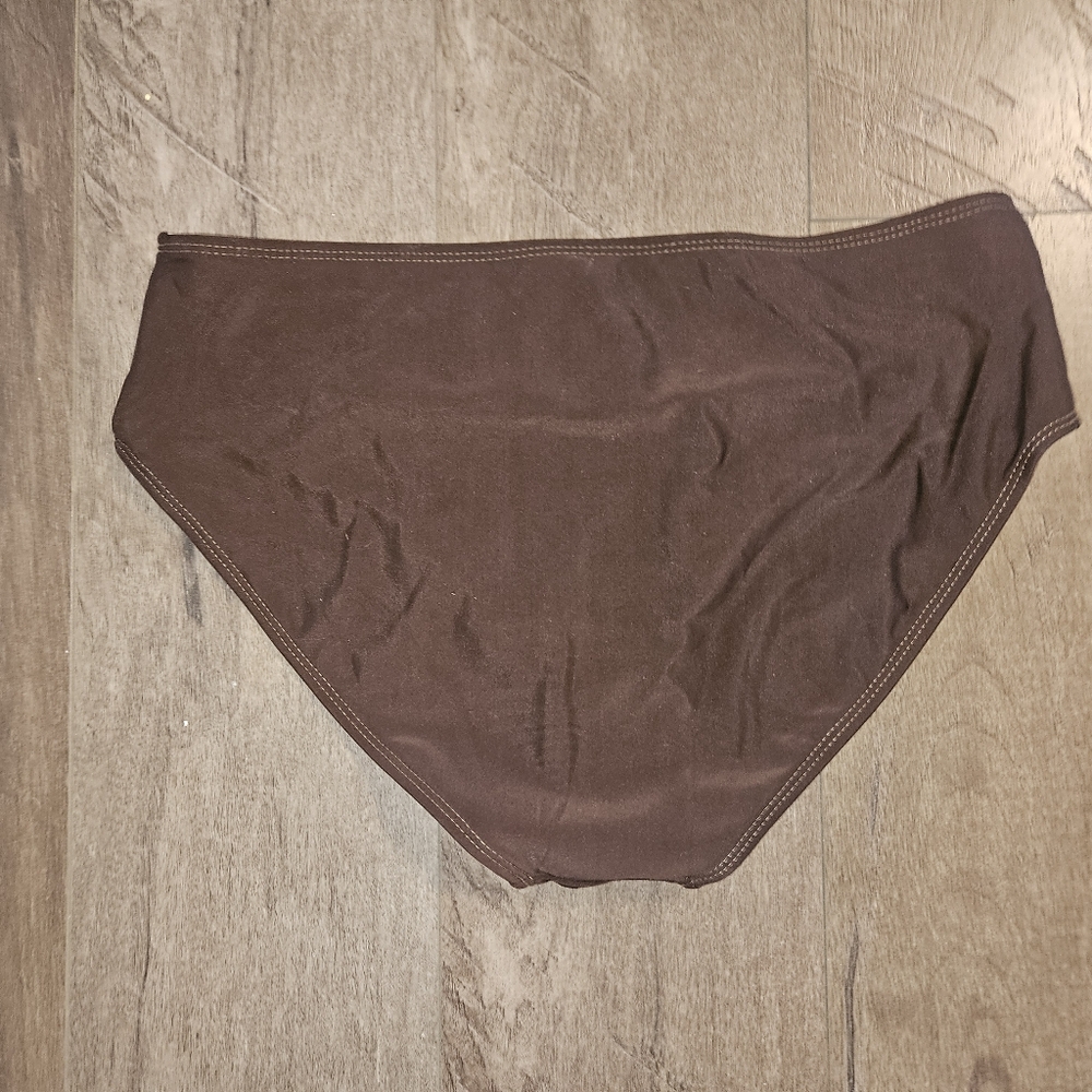 Colorblock High Waisted Cream & Purple Bikini - Size XL - NWT - Picture 7 of 12